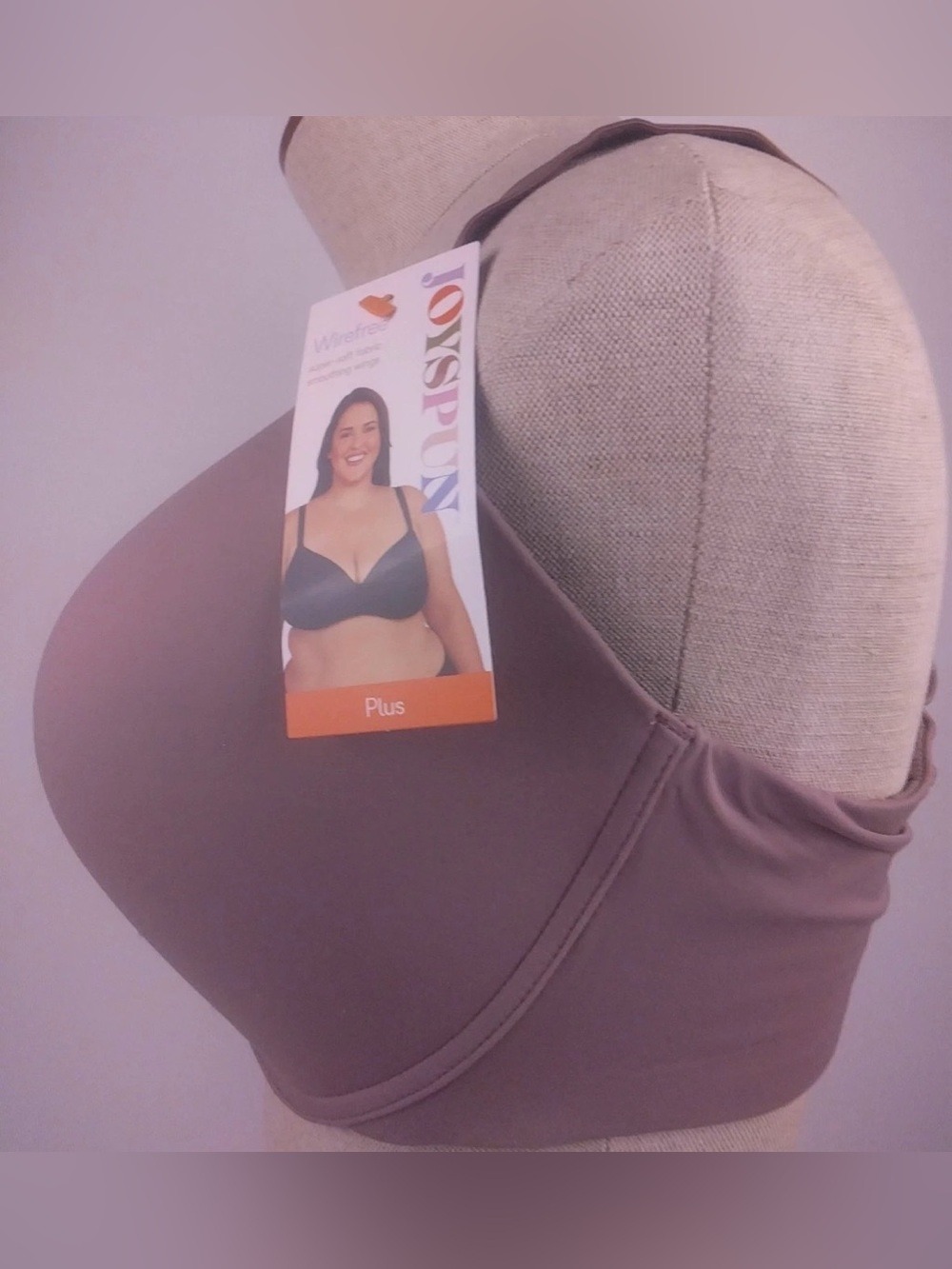 Joyspun Plus Purple Wireless T Shirt Bra Size 42 DD NWT - Picture 3 of 7